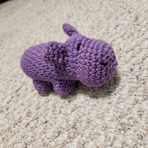 Crochet Purple Hippo